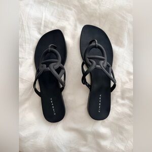 Zingara Women's Stylish Black Sandals